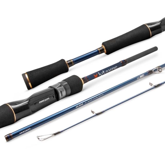 Vara de carretilha Daisen Kitsune Travel 60 10-20 libras 4 partes
